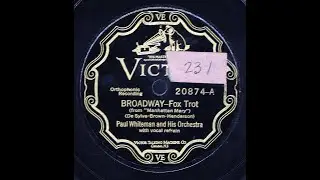 Broadway--Paul Whiteman and His Orch., 1927