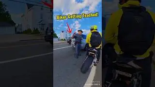Cop Teaches Biker Lesson on Reckless Driving! 