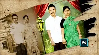 How to Change Black and White into Color Photo in Adobe Photoshop | Telugu 2021 | Tutorial