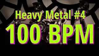 100 BPM - Heavy Metal #4 - 4/4 Drum Beat - Drum Track