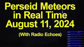 Perseid Meteors in Real Time - August 11, 2024
