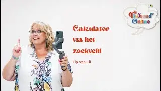 iPhone - rekenmachine in het zoekveld