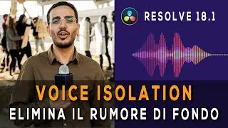 VOICE ISOLATION - ELIMINA IL RUMORE DI FONDO e DIALOGUE LEVELER (Resolve 18.1)