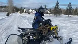 Yamaha YFZ 350 Banshee with Toomey T5 pipes, 4 snow tires and skis