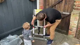 The best and most compact Telescopic TECKNET Ladder.Aluminium Extension Ladder with Stabilizer Bar !