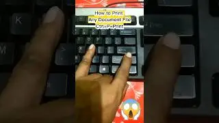Document Print shortcut key laptop/desktop