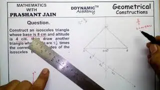 Construction of similar Triangles in given Scale factor