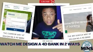 ONLINE BANKING WEBSITE : WATCH ME EXPLAIN  HOW TO DESIGN 4D BANK IN 2 DIFFERENT WAYS IN 25 MINUTES