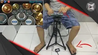 How to make drum pedals and drumsticks to play drums on a smartphone