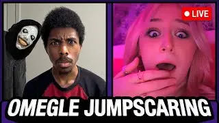 Omegle JUMPSCARING (LIVE)
