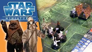 TINY PLASTIC EWOKS! - Star Wars Miniatures Gameplay