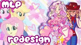 MLP REDESIGN - Equestria girls redesign ✨// drawing process/ rant 🩷🤍🤎
