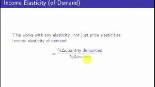 Elasticity Formulas