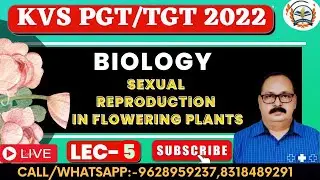 KVS PGT 2022|KVS PGT BIOLOGY ONLINE CLASSES 2022|KVS BOTANY Sexual Reproduction in Flowering Plants