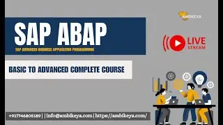 SAP ABAP (Basic to Advanced Complete course) || Best SAP Training || Ambikeya