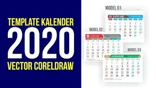 Template Kalender 2020 Model 01 Model 02 Model 03