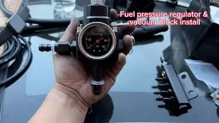 Installing aftermarket fuel pressure regulator & vacuum block on my z32