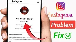 We disabled your account instagram | We've disabled your account instagram