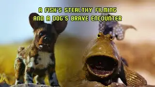 A Fish's Stealthy Filming and a Dog's Brave Encounter