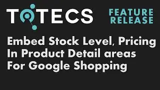 TOTECS 16.01 Release - Embed Product Stock Level, Pricing Meta Data For Google Shopping