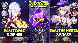 E0S1 Topaz x Cipher & E0S1 The Herta x Anaxa | Memory of Chaos 12 | Honkai Star Rail 3.8