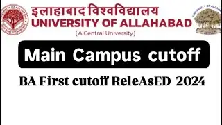 BREAKING NEWS |Allahabad University BA 1st Cutoff released|high cutoff 😵‍💫#allahabaduniversity #cuet