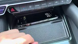 Включение/ отключение  площадки беспроводной зарядки телефона на Джили Монжаро/Geely Monjaro