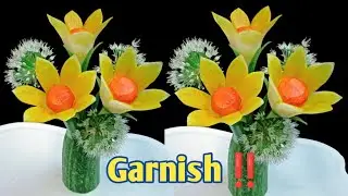 TUTORIAL GARNISH LOBAK‼️ HIASAN TUMPENG SUPER CANTIK