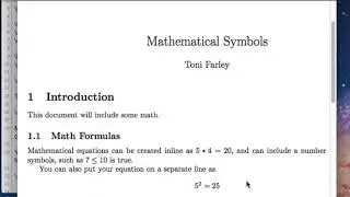 14 Mathematical symbols and equations