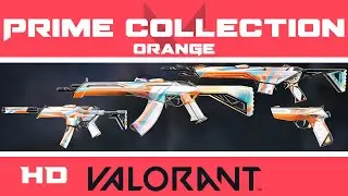 VALORANT Prime Skins | Orange: Level 5 Chroma Variant | HD Skin Collection Showcase