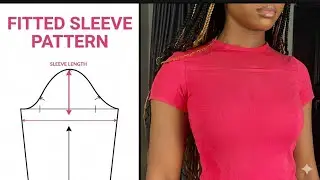 Making a Short Fitted Sleeve. Easy Drafting, Cutting and Sewing