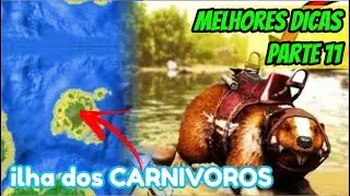 Melhores Dicas de ARK MOBILE Parte 11 | lv 63 ao 76 | ILHA DOS CARNIVOROS e Castor