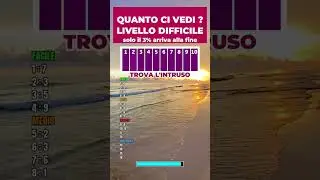 QUANTO CI VEDI ?  fammi sapere il tuo punteggio. #shorts