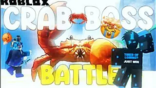 BEATING THE CRAB BOSS AND USING THE NEW BOSS MOVESET IN THE NEW UPDATE IN TSB Ft. @Vyraldagoat