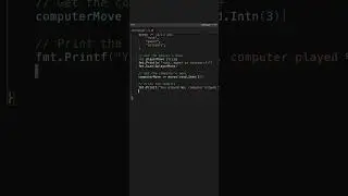 Mastering Golang: Code a Rock, Paper, Scissors Game in 1min! #shorts #programming