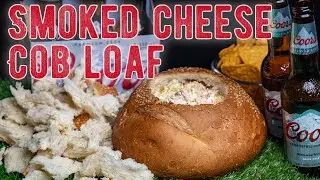 Ultimate Super Bowl party food-  Smoked BBQ Cheesy Corn Cob Loaf Side Dish