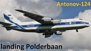 Antonov An-124 WINDY landing 18R Schiphol