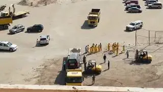 Dismantling unauthorised parking on gov land in Kuwait - part 2