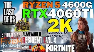 Ryzen 5 4600G com RTX 4060 TI Testes em 2K