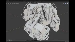 Robot Making (partial) Speed Modeling - Grid Modeler (blender addon)