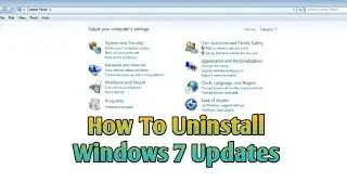 How To Uninstall Windows 7 Updates | Windows 7 Updates Kaisey Uninstall Karye