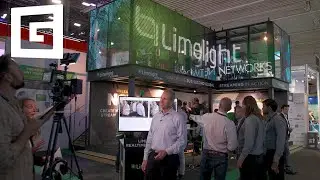 Transparent media glass container at Limelight @ IBC 2018 l [G-SMATT Europe]