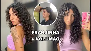 Cortando o cabelo no salão - Fiz FRANJINHA de novo ✂️ | Mayse Cavalcante