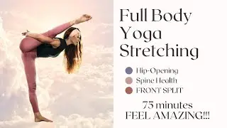 FULL BODY YOGA STRETCHING II FRONT SPLIT II SPINE II HIP- OPENING