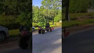 Китайский мотоблок с адаптером и окучникам 