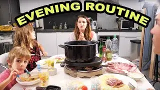 Our first Saturday night EVENING ROUTINE: SURPRISE RACLETTE PARTY!
