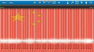 Chinese Flag Synthesia midi art