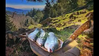 Cooking Wild Fish in Nature Using an Ancient Primitive Method