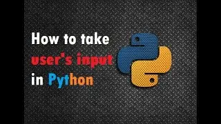 How to take user input in Python