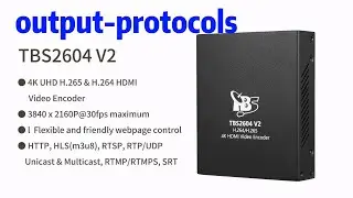 How to set up the output protocols of TBS2604V2
